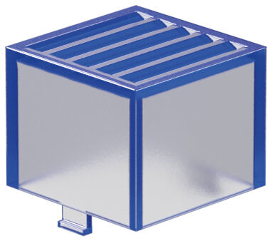 Rastleuchtkappe, blau