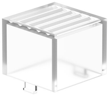 Rastleuchtkappe, transparent