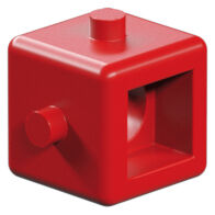 Gear cube, red
