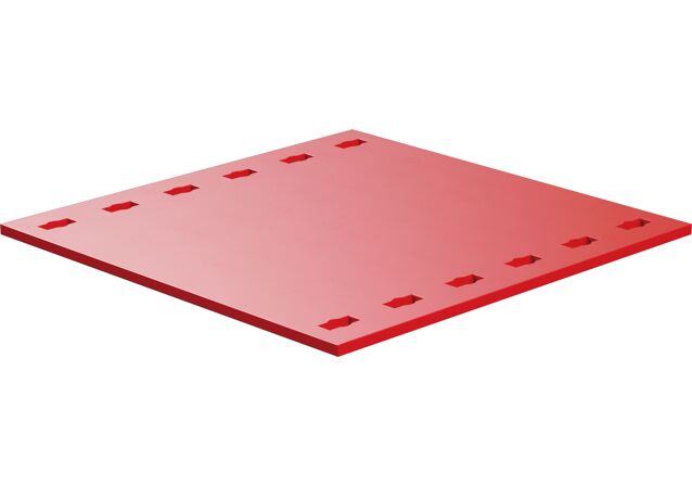 Product Picture: "Panelc on perforaciones 90x90, rojo"