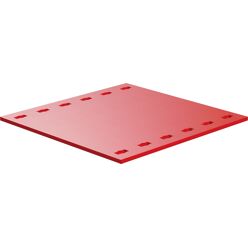 Plate 90x90, red