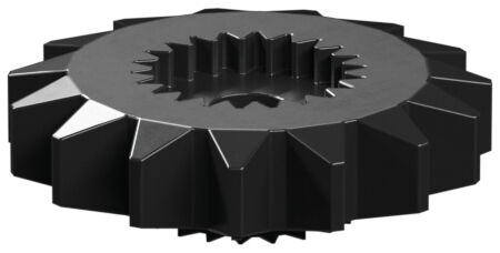 Gear wheel T15, black