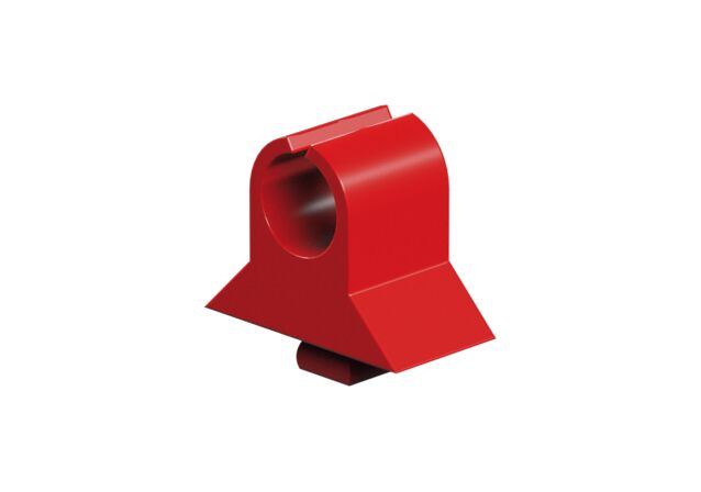 null: "Reed contact and cable clamp, red"