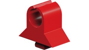Reed contact and cable clamp, red