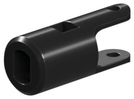 Cardan yoke for wheel axles, black