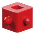 Cardan cube, red