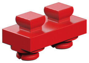 Nodo doble de articulación mecánica plana, rojo