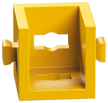 Winkelträger 15 mit 2 Zapfen, gelb