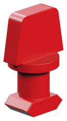 Remache sencillo 4, rojo