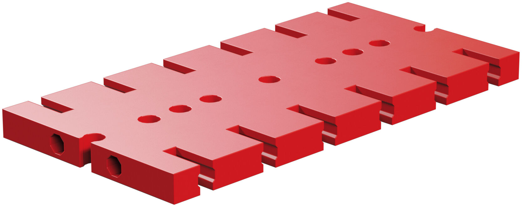 Base plate 90x45, red