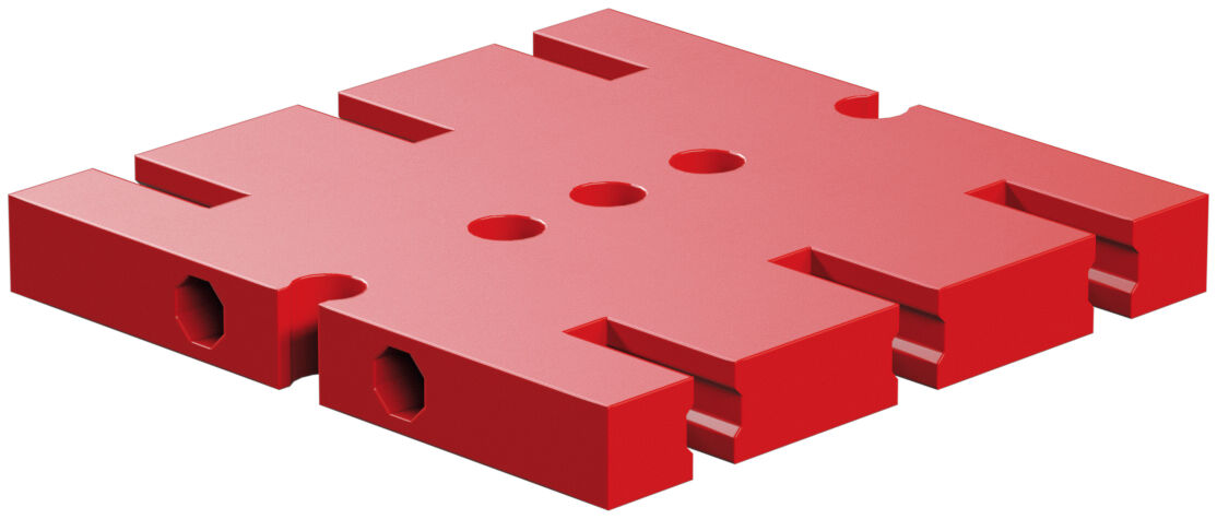 Product Picture: "Placa base de construcción 45x45, rojo"