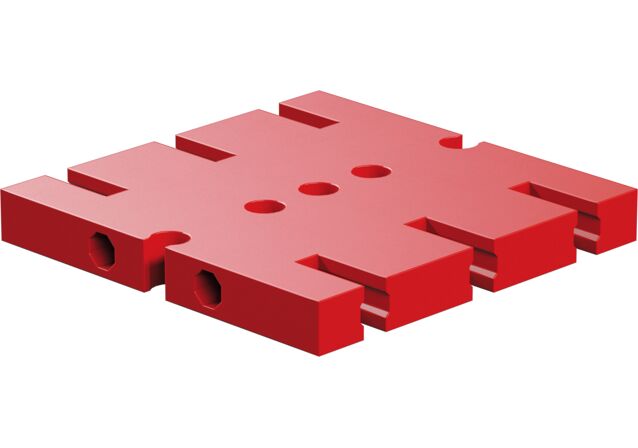 Produktbild: "Grundplatte 45x45, rot"