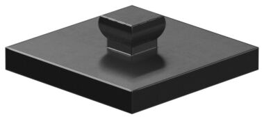 Mounting plate 15x15, black