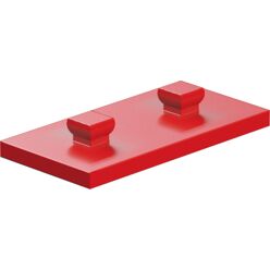 Mounting plate 15x30, red