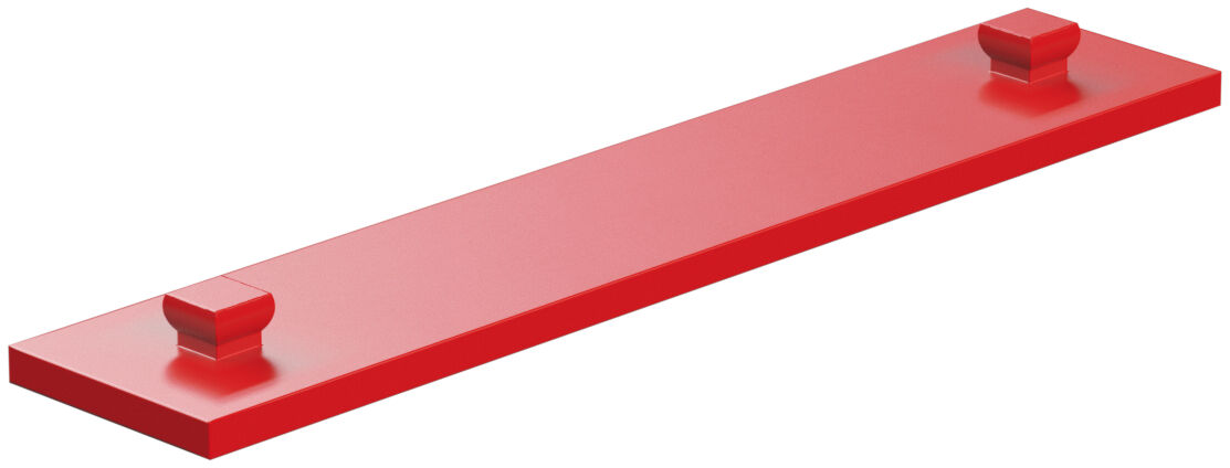 Mounting plate 15x75, red