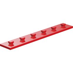 Mounting plate 15x90, red