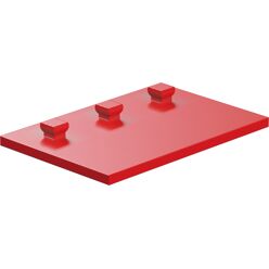 Mounting plate 30x45, red