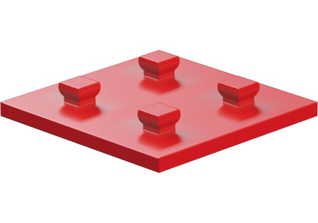 null: "Mounting plate 30x30, red"