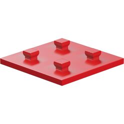Mounting plate 30x30, red