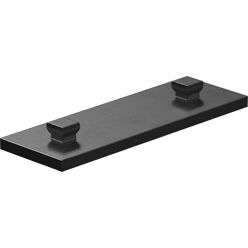 Mounting plate 15x45, black