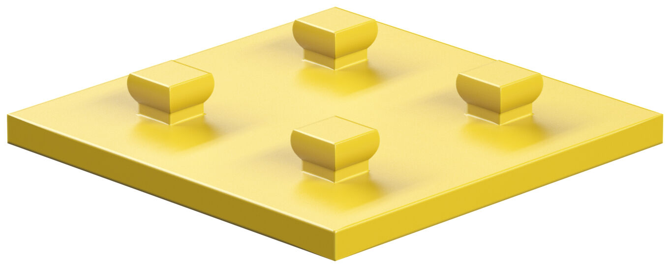 Bauplatte 30X30, gelb