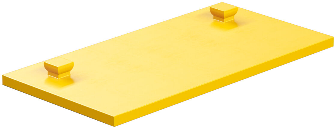 Mounting plate 30x60, yellow