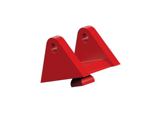 null: "Articulated jaw for trailer coupling, red"