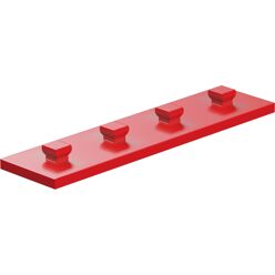 Mounting plate 15x60, red