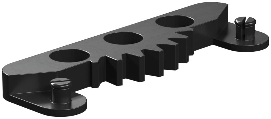 Cogged track rod, black