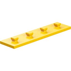 Mounting plate 15x60, yellow