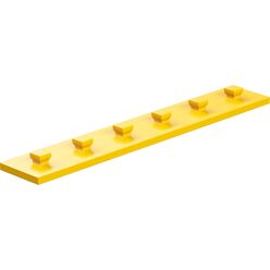 Mounting plate 15x90, yellow