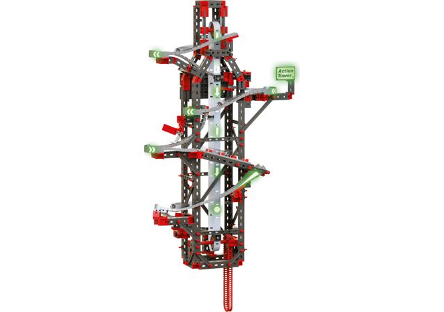 null: "Hanging Action Tower - Marble run"