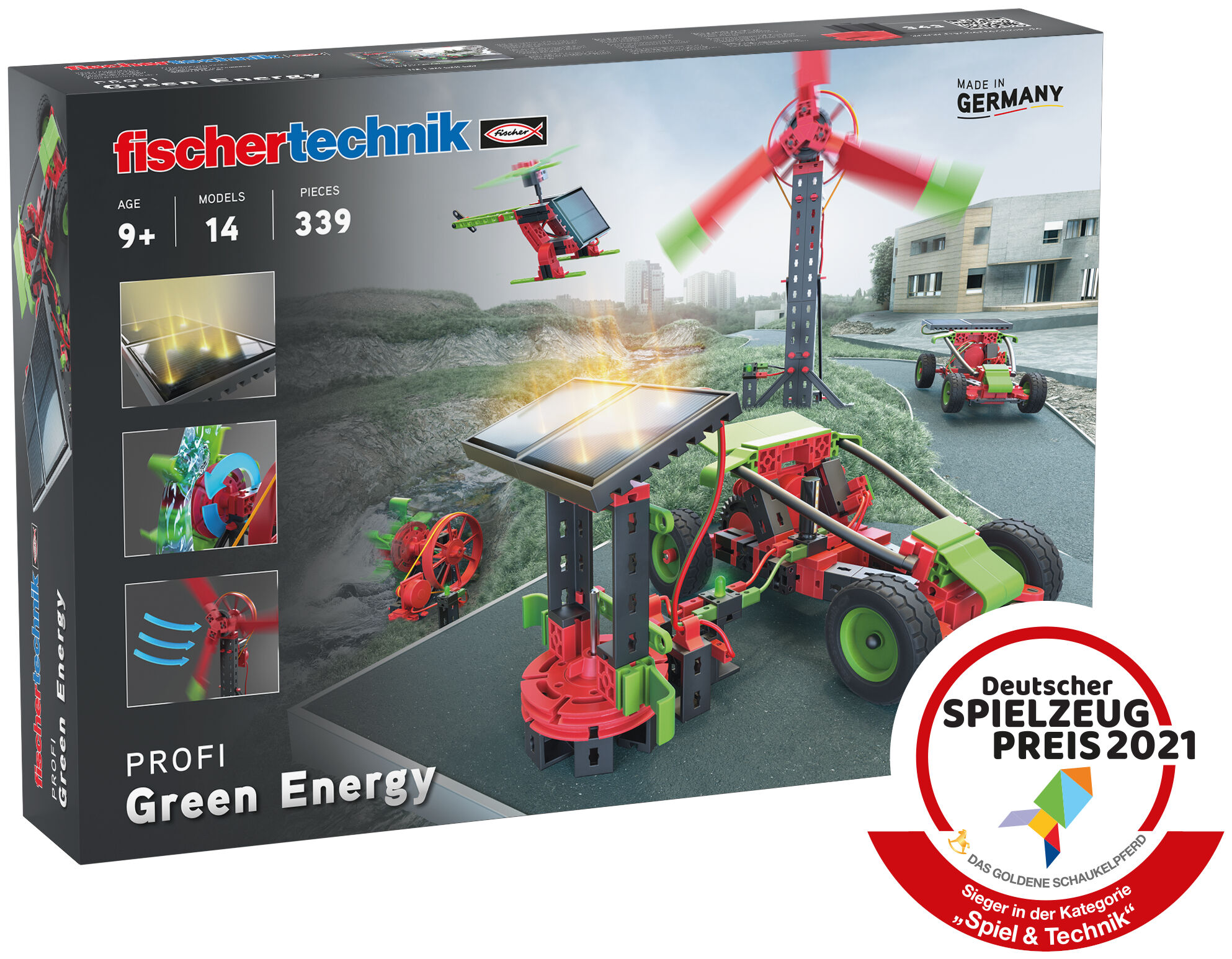 マリナボーダー fischertechnik Green Energy Construction Kit, Multicolor with Hands  On STEM Learning and Interactive Fun with 343 Parts- The Options are  Endless