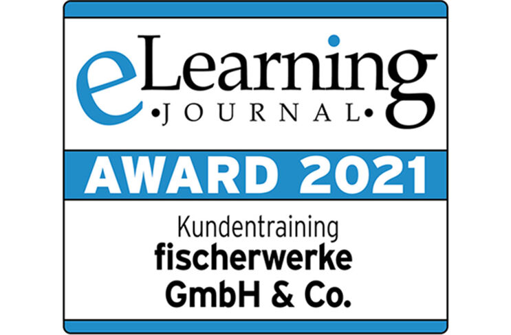 eLearning Journal Award 2021 fischerwerke Auszeichnung