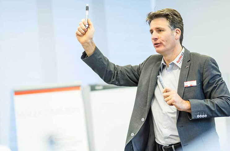 Schulungsleiter in Aktion 