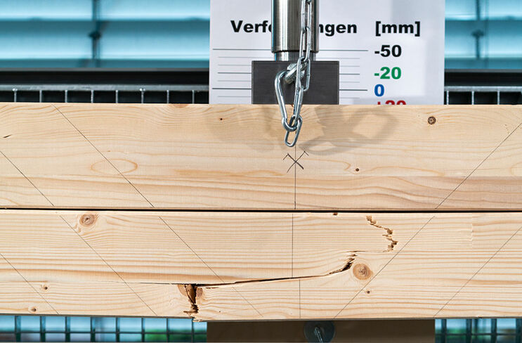 Balkenaufdopplung_Verschraubter Querschnitt