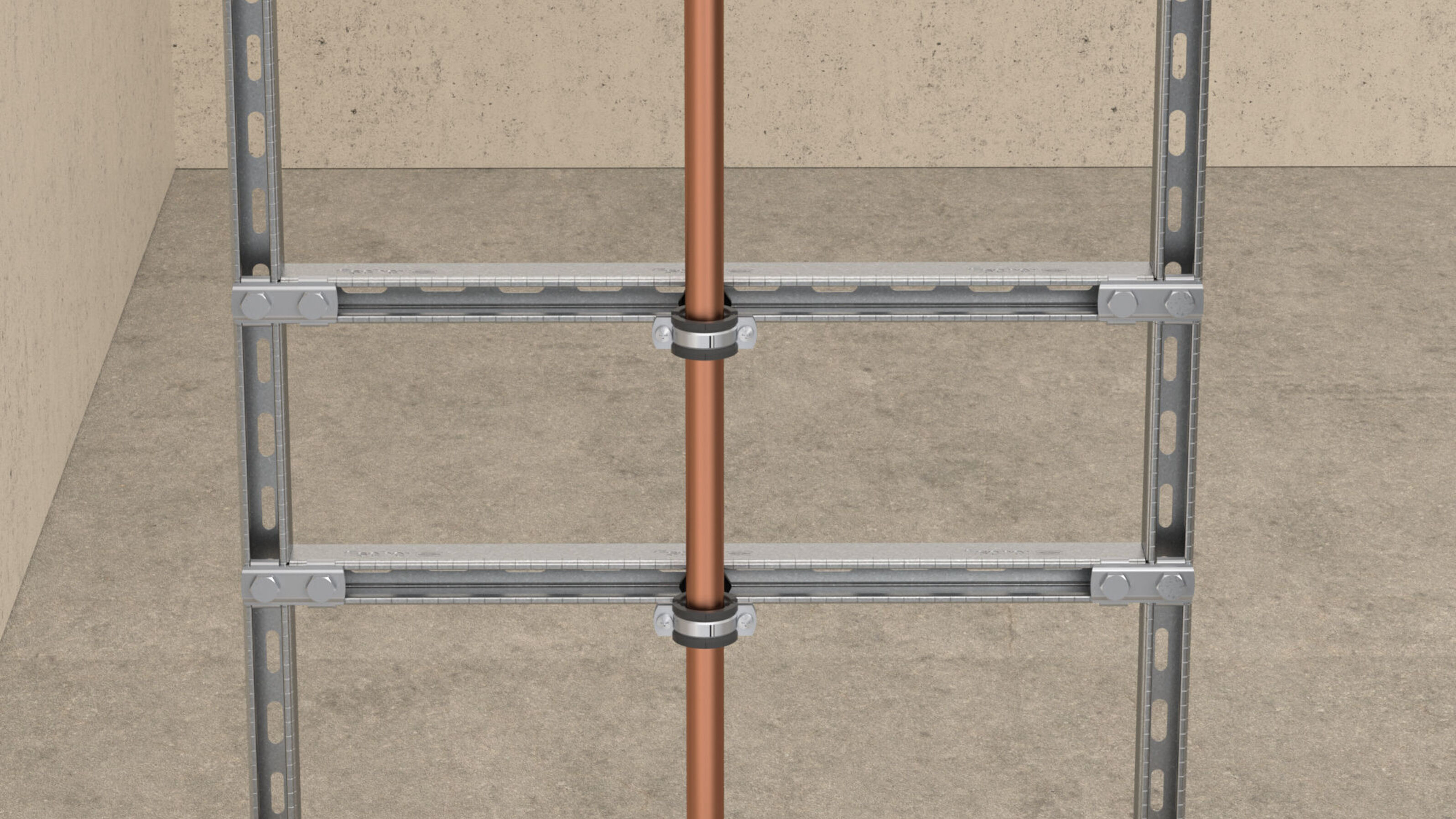 Verteilerdose Für Betoneinbau, Zweiteilig, 60 Mm, Rot
